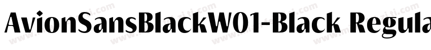 AvionSansBlackW01-Black Regular字体转换